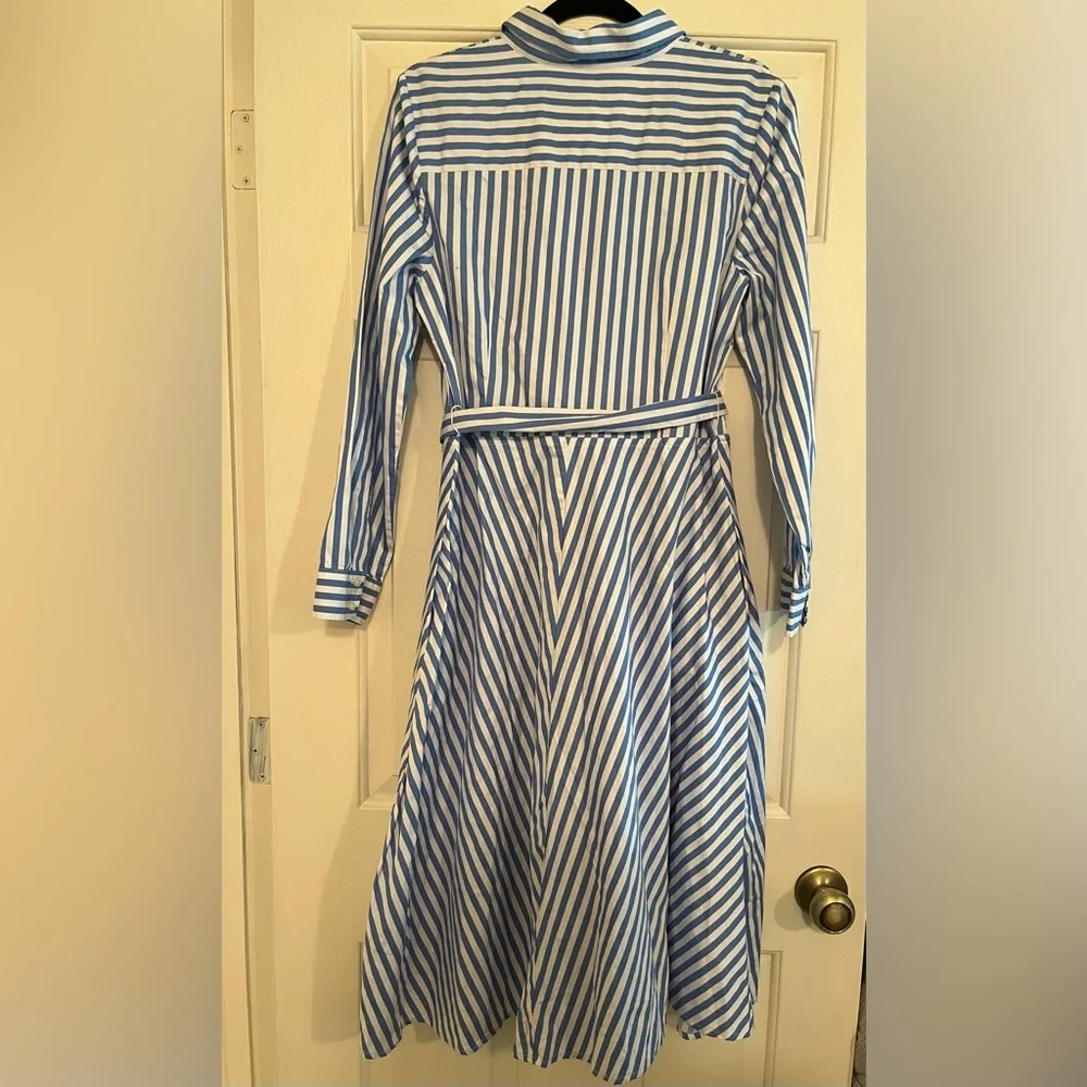 Talbots Classic Poplin Shirt Dress - Picture 2 of 6